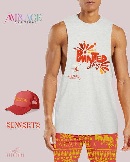 Male T-Shirt with Bucket Hat / Cap